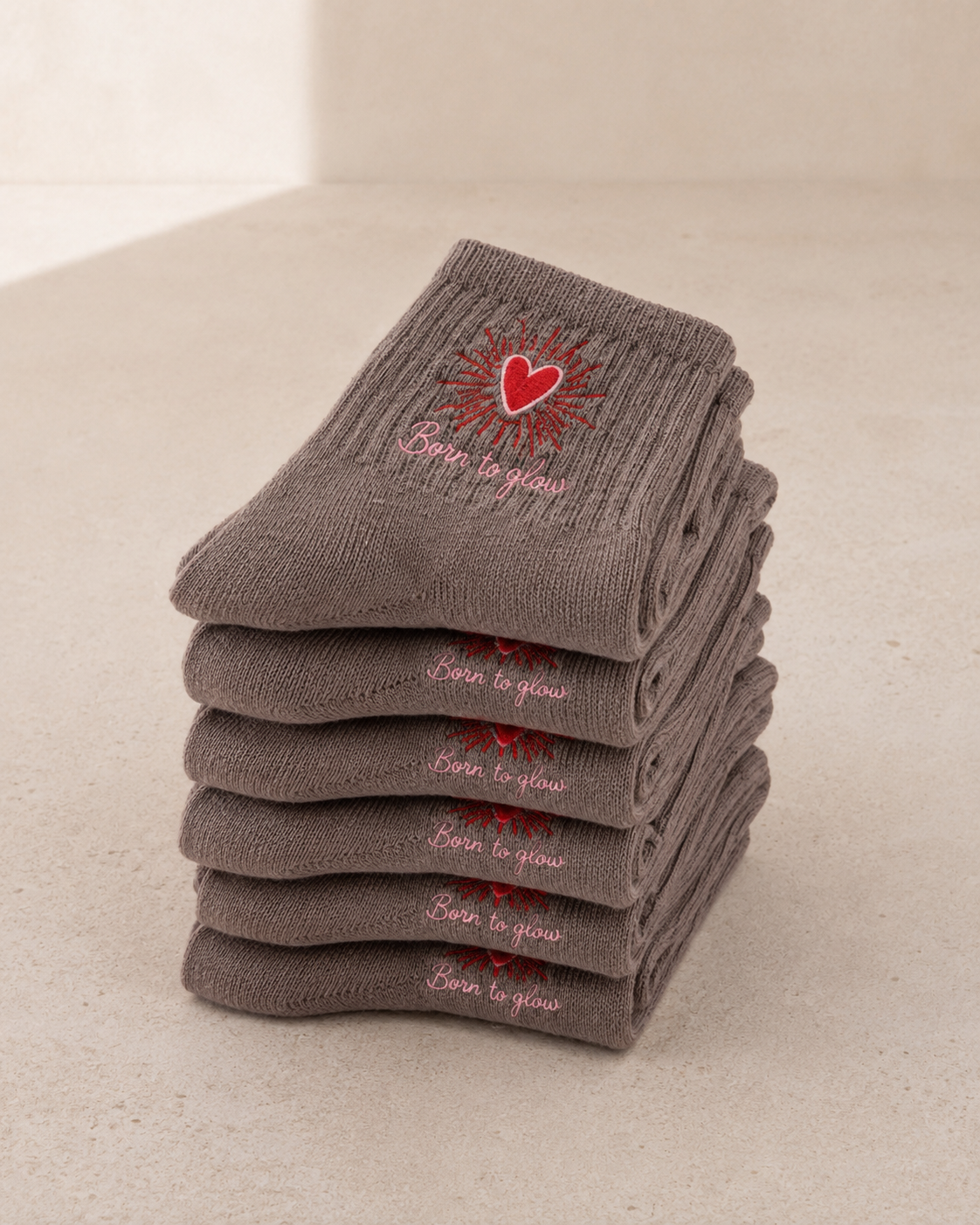 Born to Glow Grip Socks