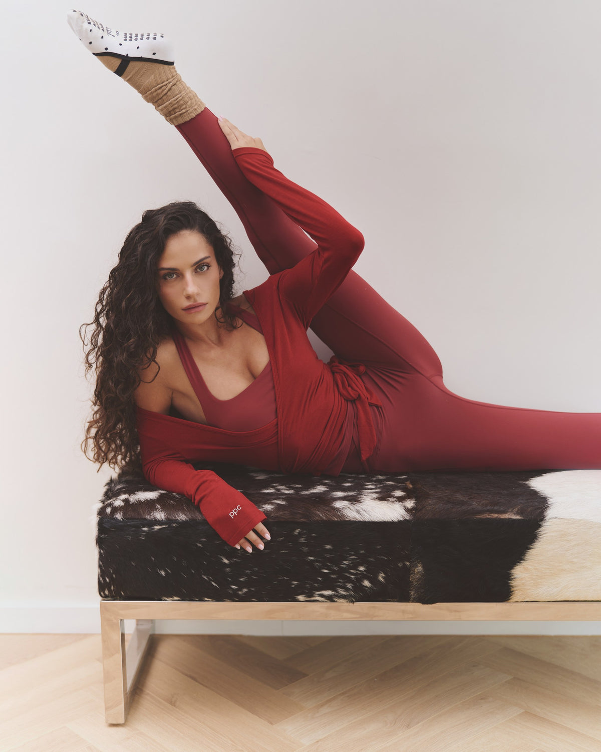 Cherry Red Wrap Jacket