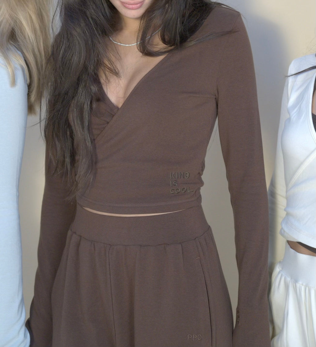 Coffee Bean wrap around jacket